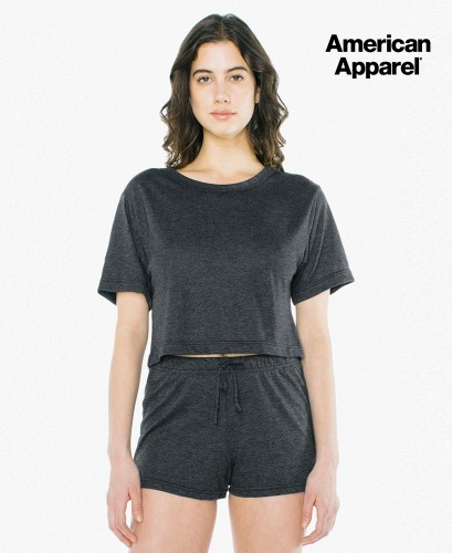 American Apparel트라이블렌드 티셔츠 Black